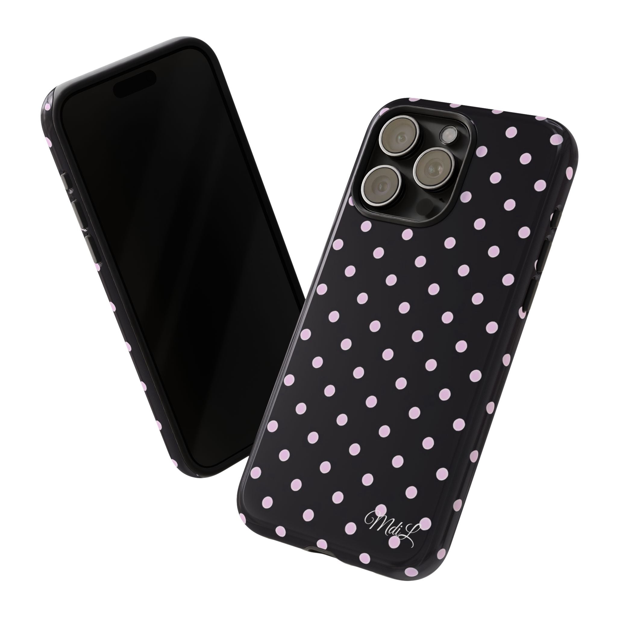 Polka Dots | Pink and Black - Mare di Luna