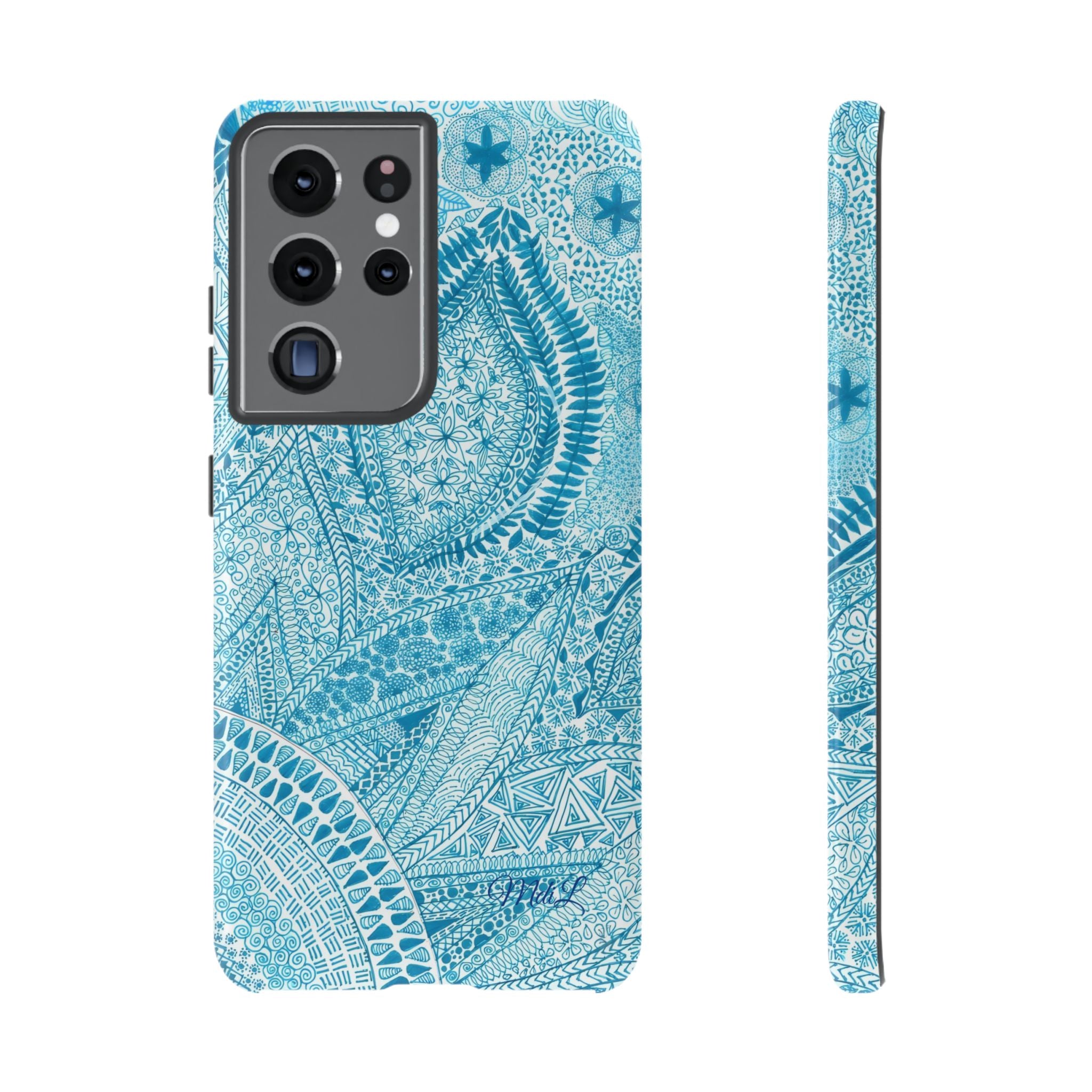 Teal Paisley