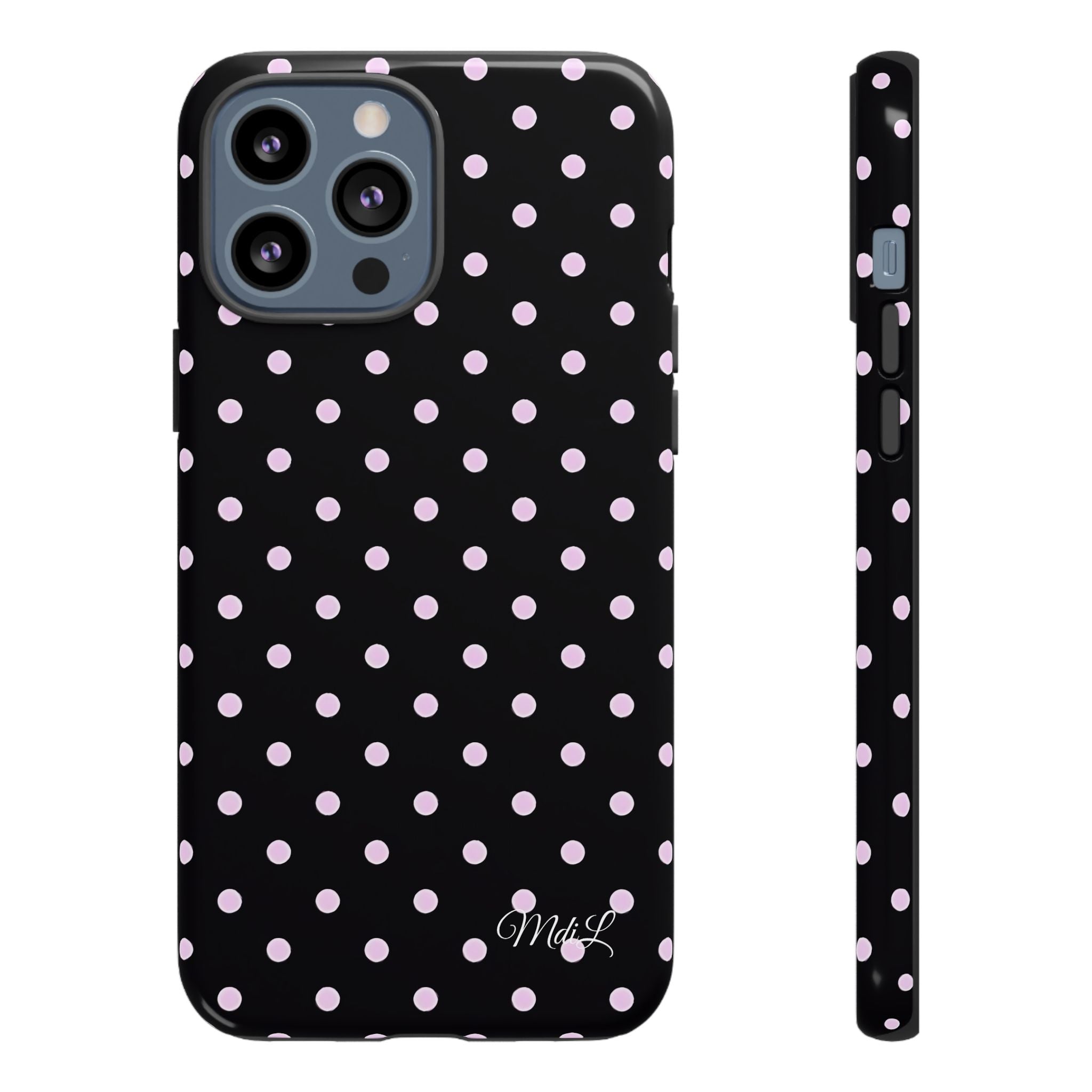 Polka Dots | Pink and Black - Mare di Luna