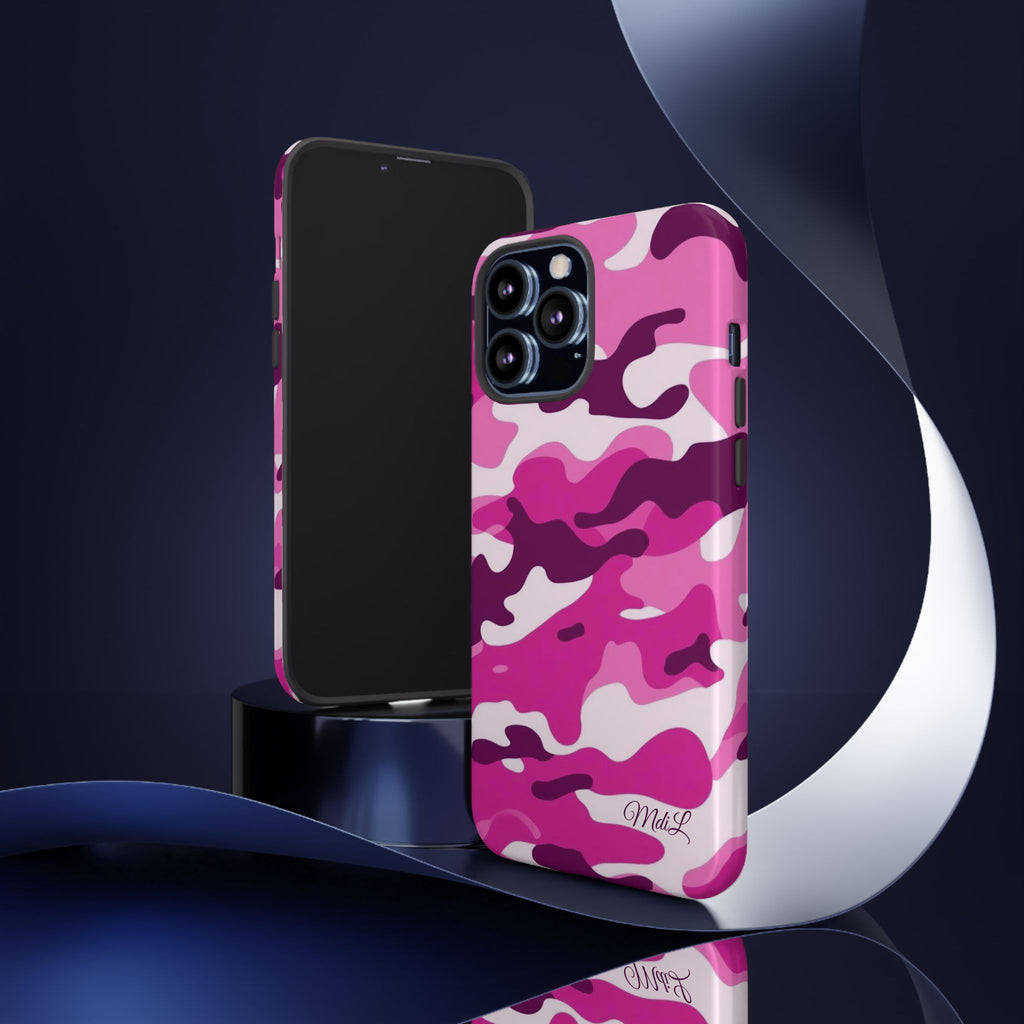 Magenta Camo iPhone Case