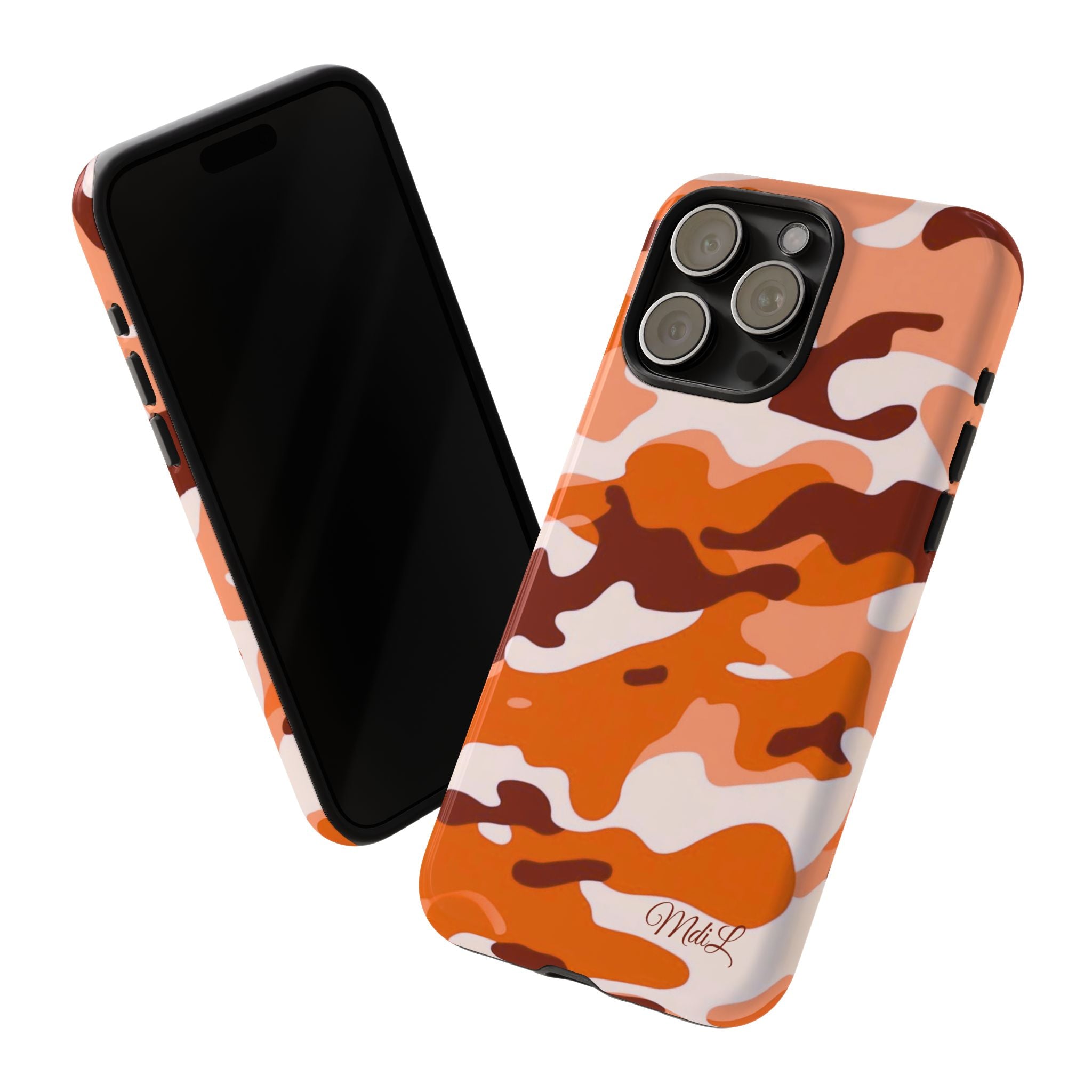 Orange Camo iPhone Case