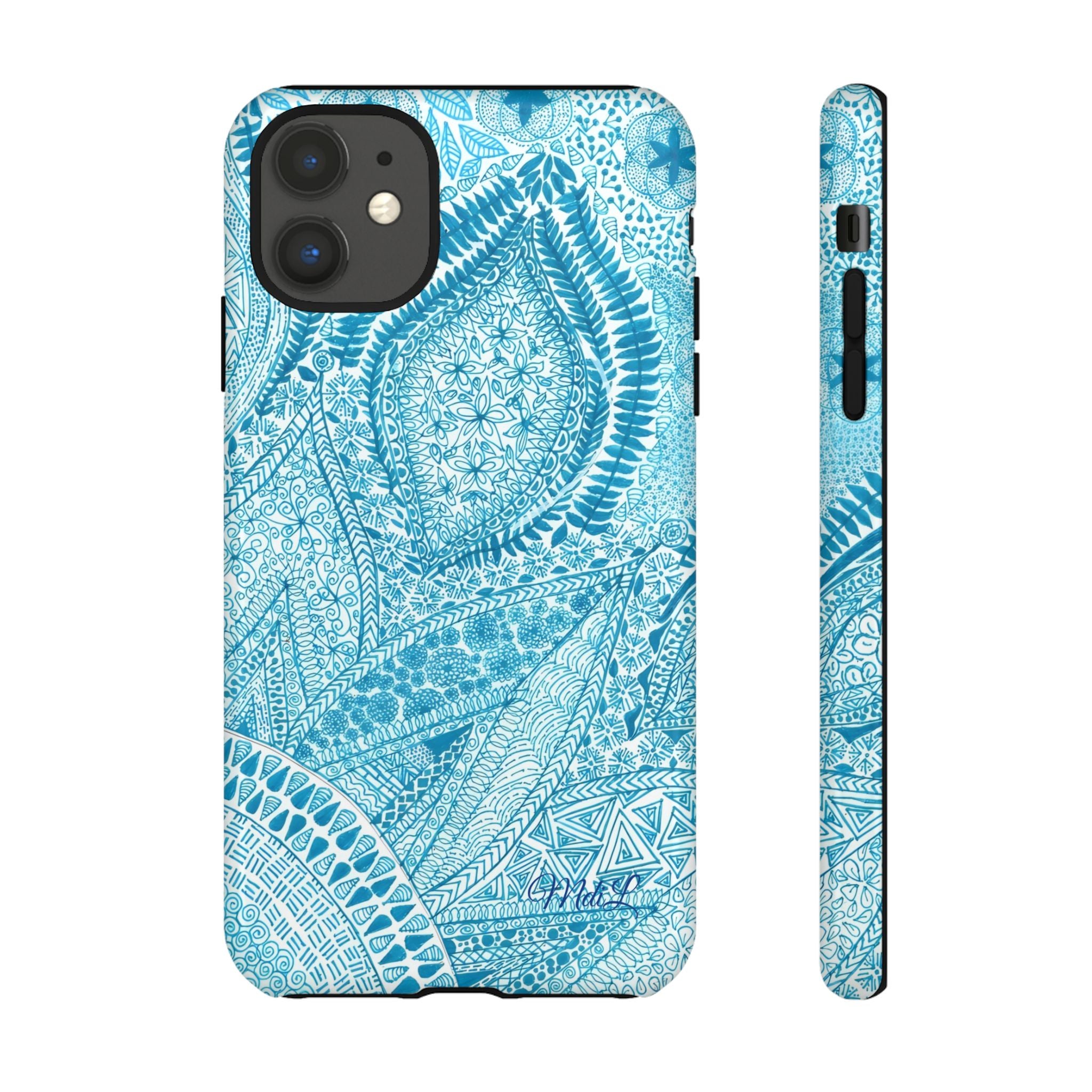 Teal Paisley