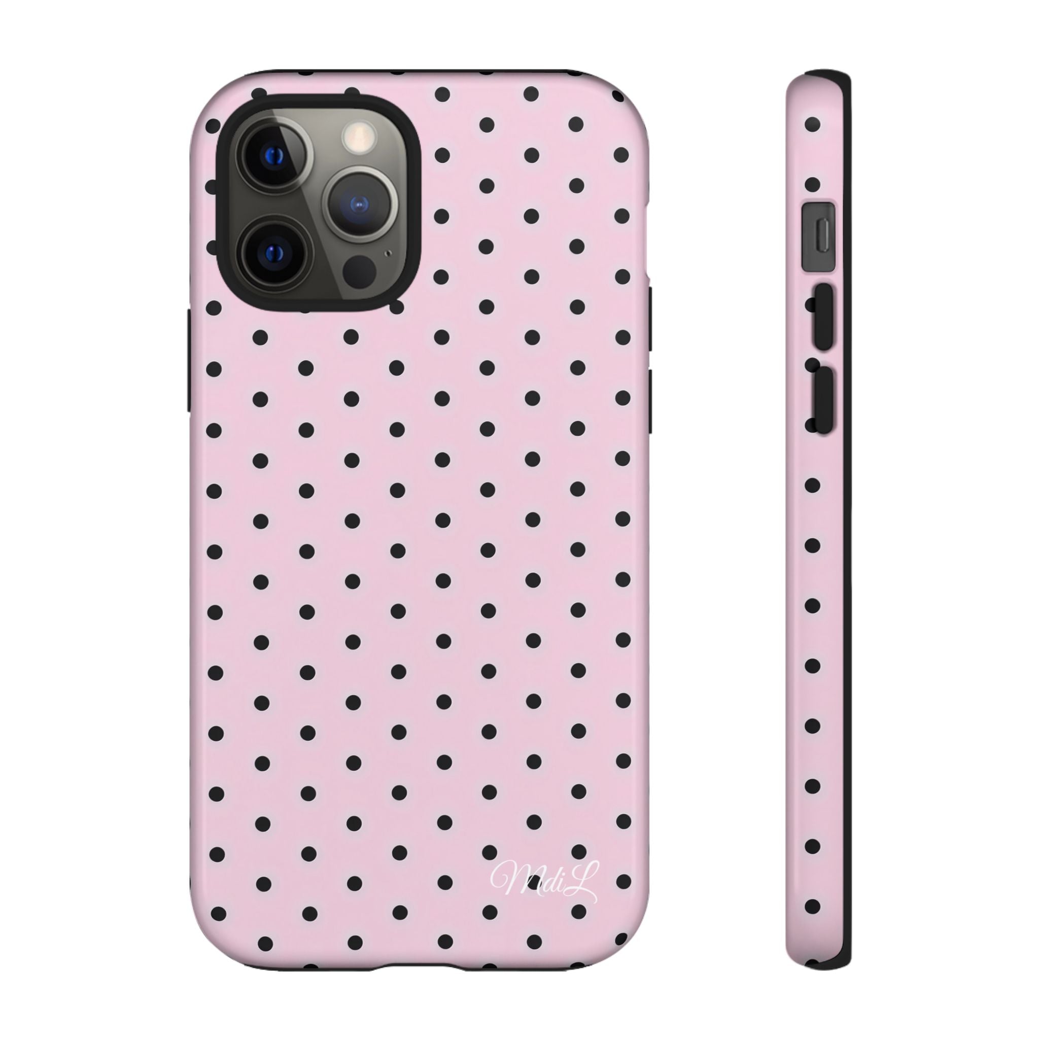 Polka Dots | Pink and Black - Mare di Luna