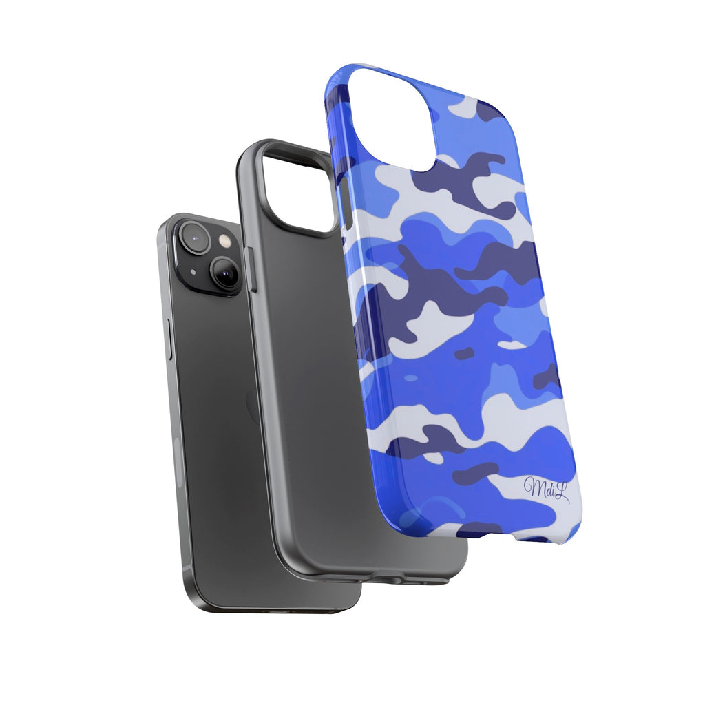 Blue Camo iPhone Case