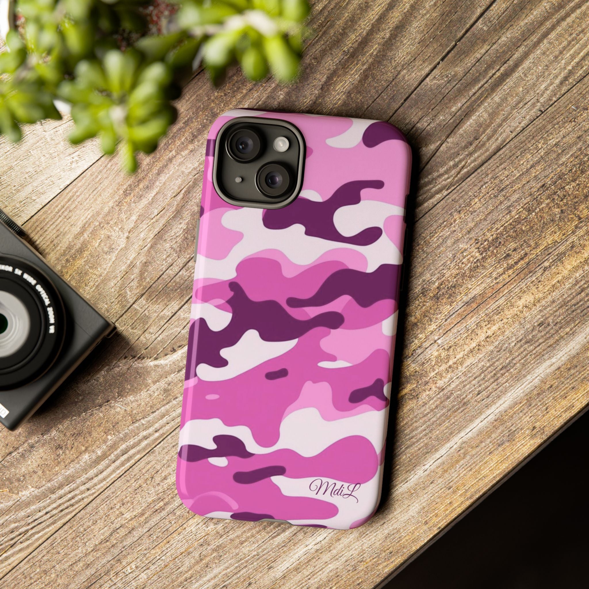 Fuschia Camo iPhone Case