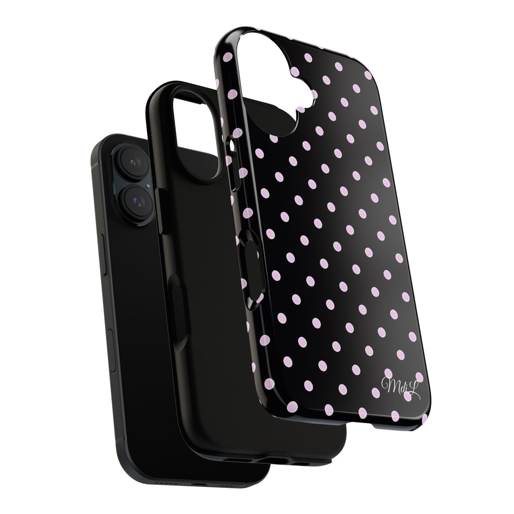 Polka Dots | Pink and Black - Mare di Luna