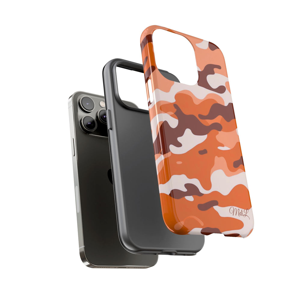 Orange Camo iPhone Case