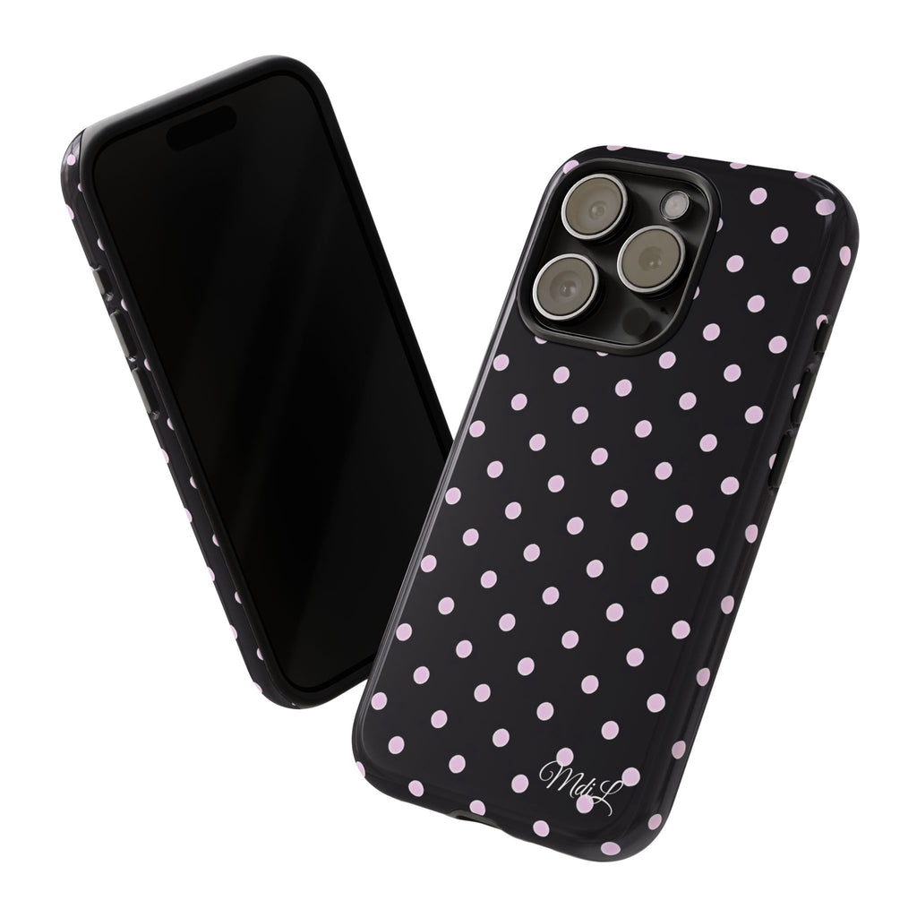 Polka Dots | Pink and Black - Mare di Luna