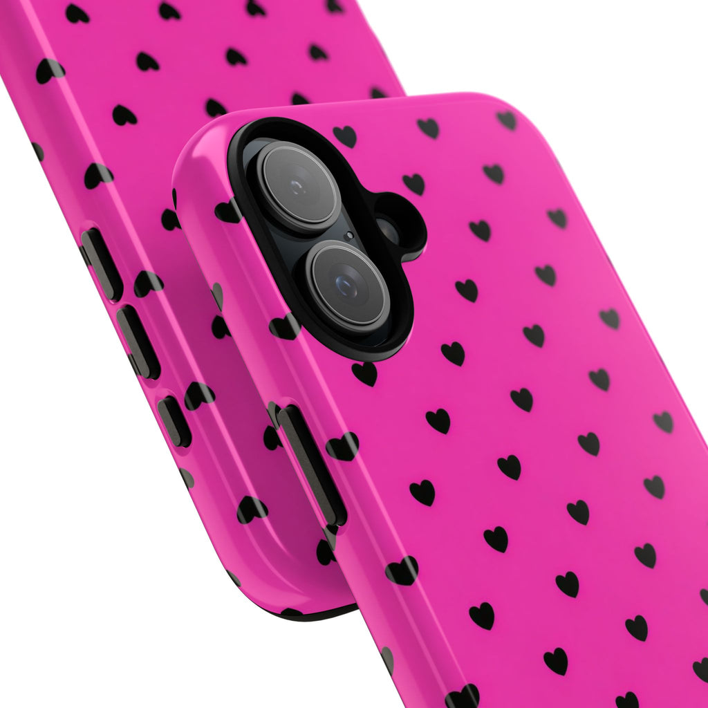 Dotted Hearts | Neon Pink - Mare di Luna