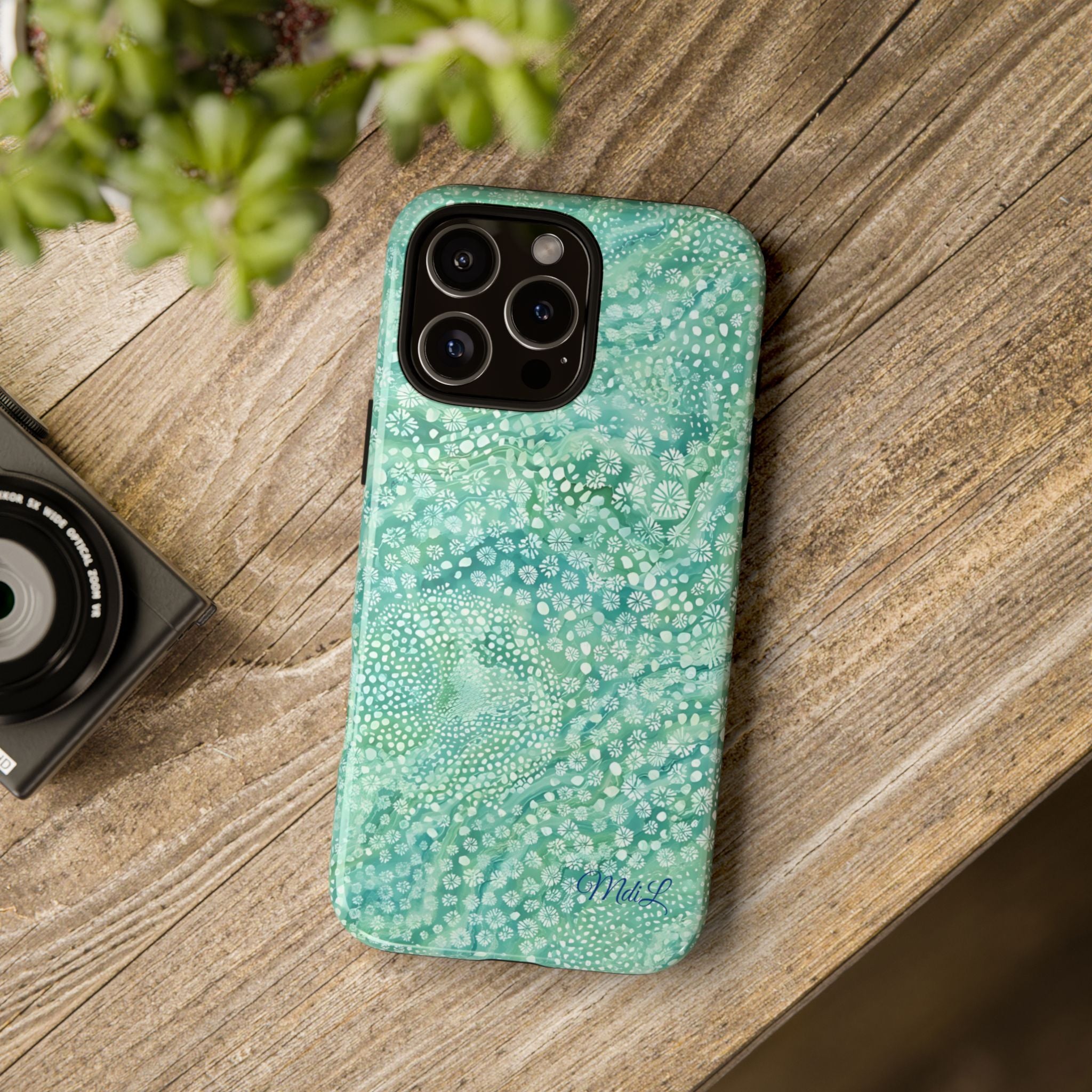 Teal Florals