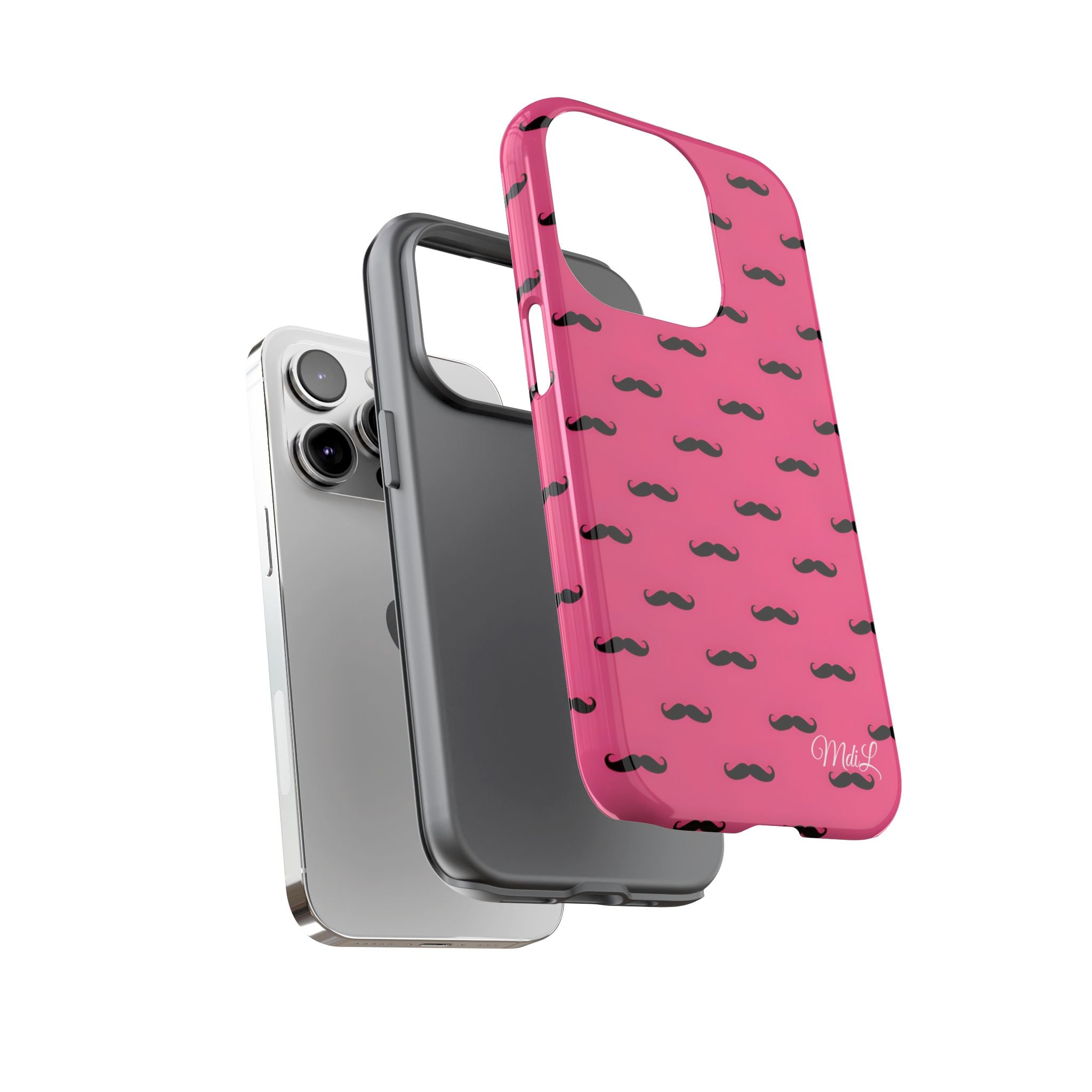 Pink Moustache iPhone Case