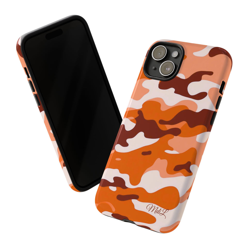 Orange Camo iPhone Case