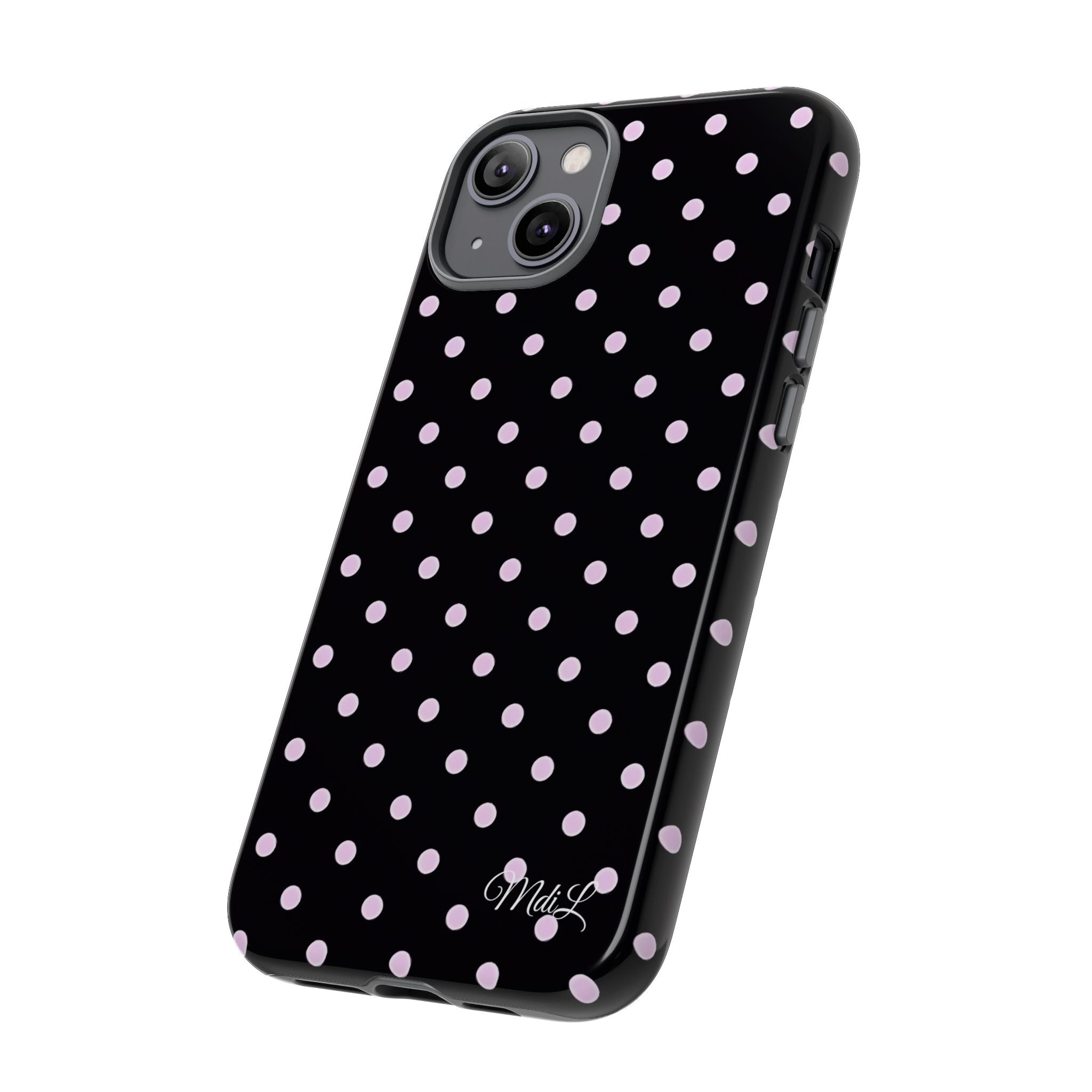 Polka Dots | Pink and Black - Mare di Luna