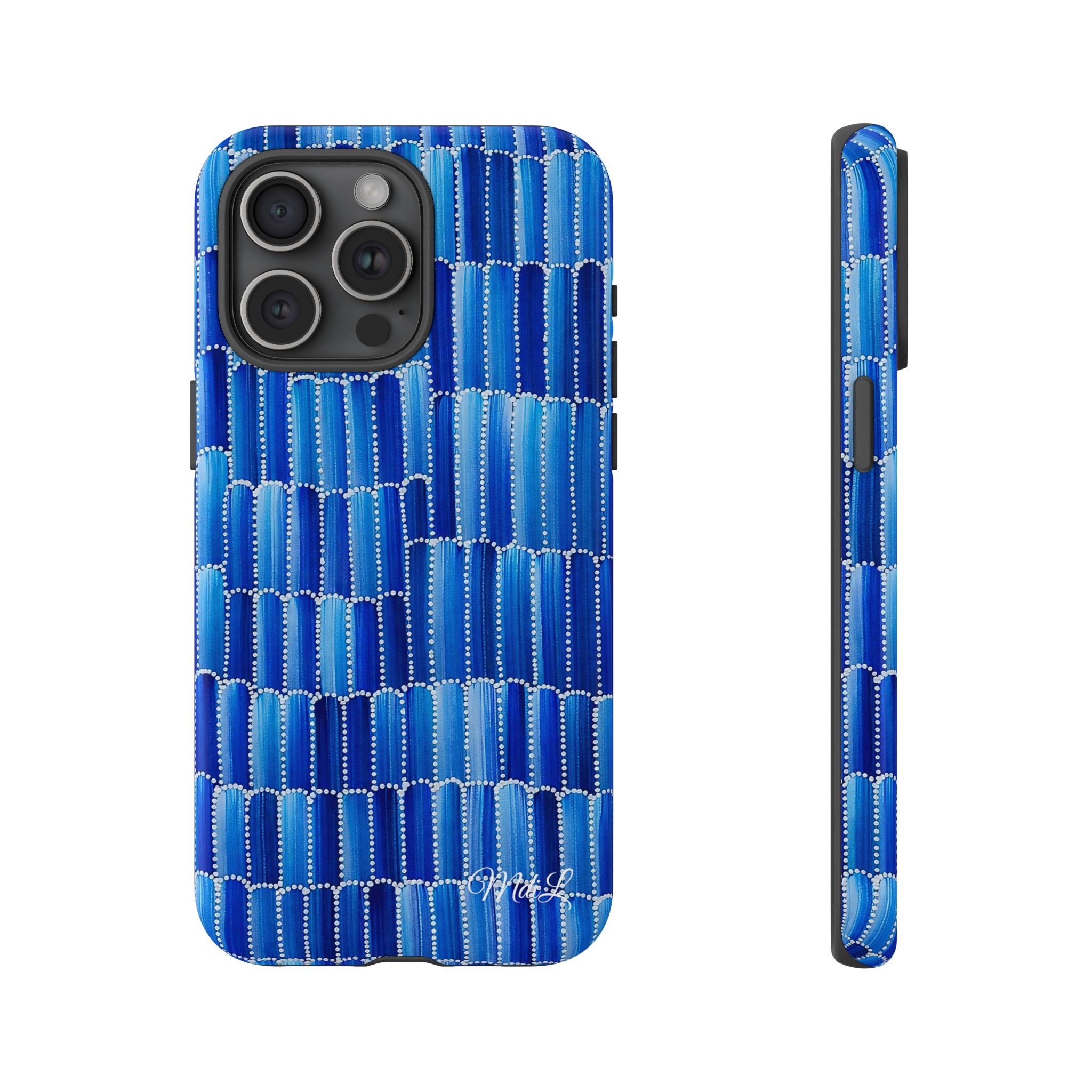 Watercolor Diamonds | Ocean Blue - Mare di Luna