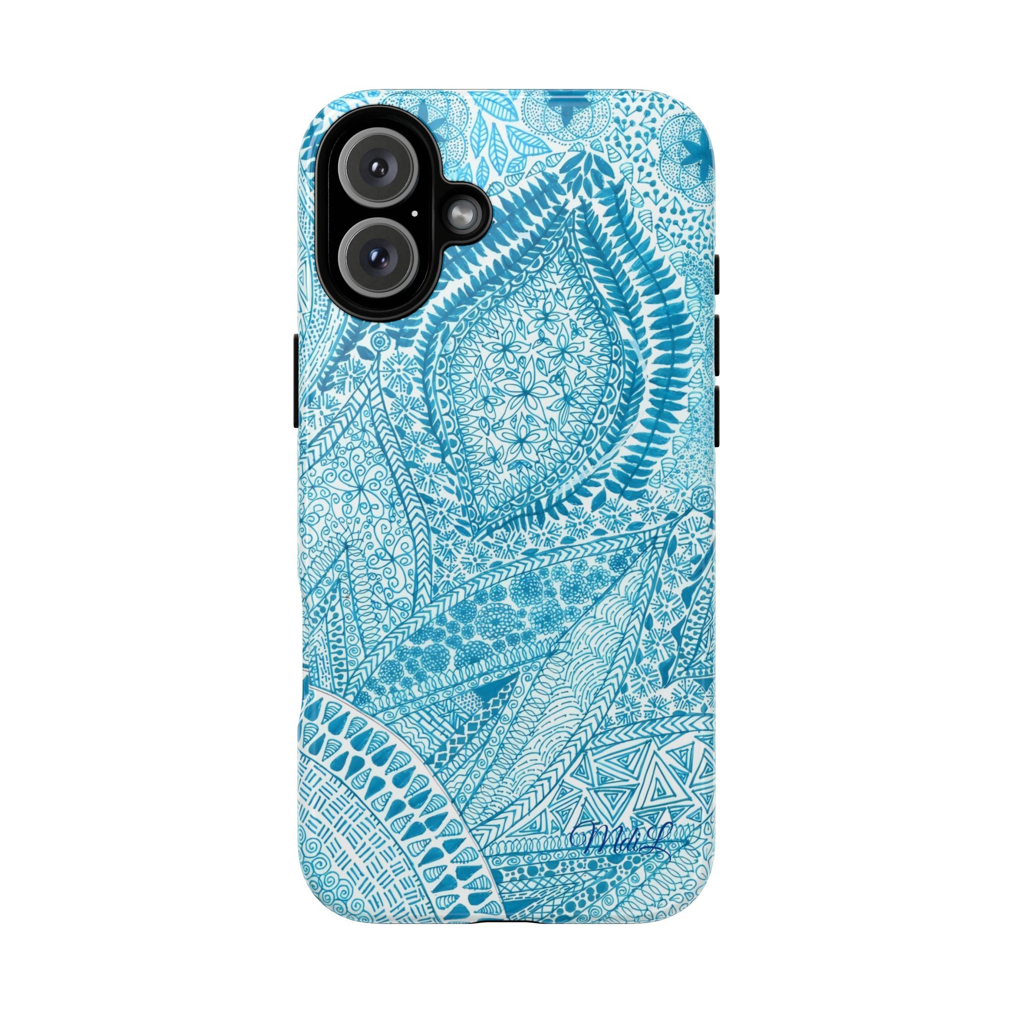 Teal Paisley