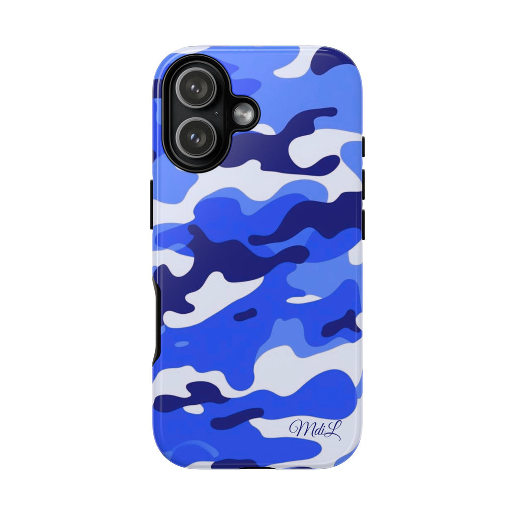 Blue Camo iPhone Case
