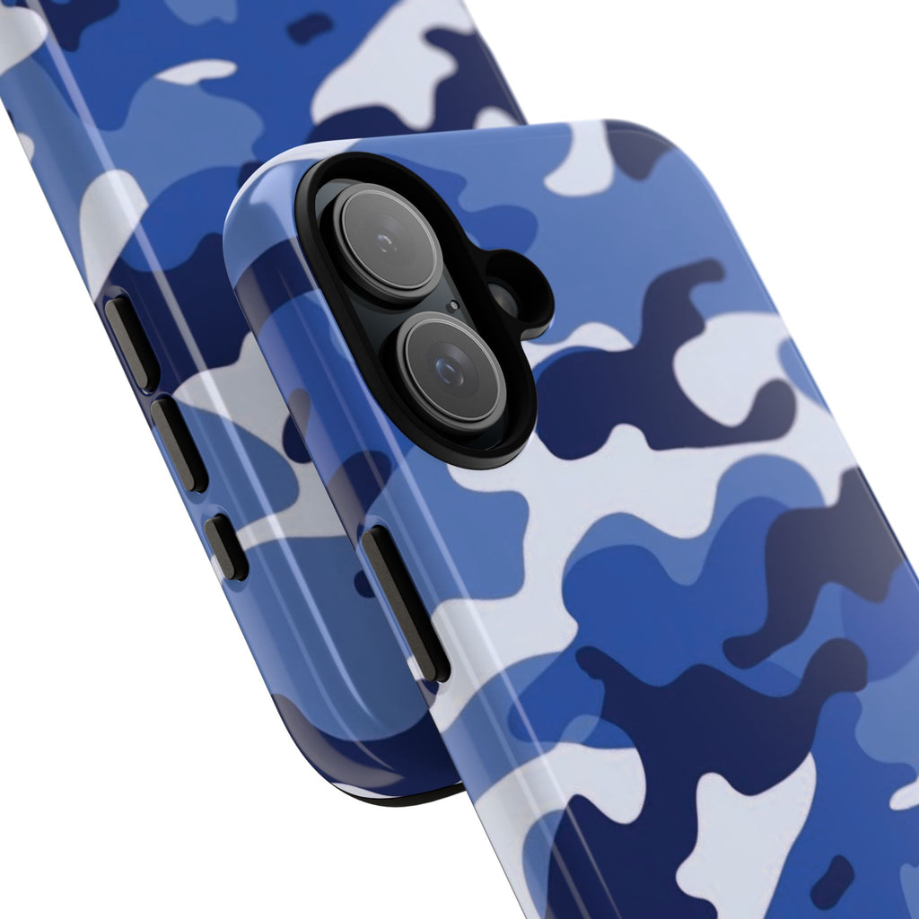 Deep Blue Camo iPhone Case