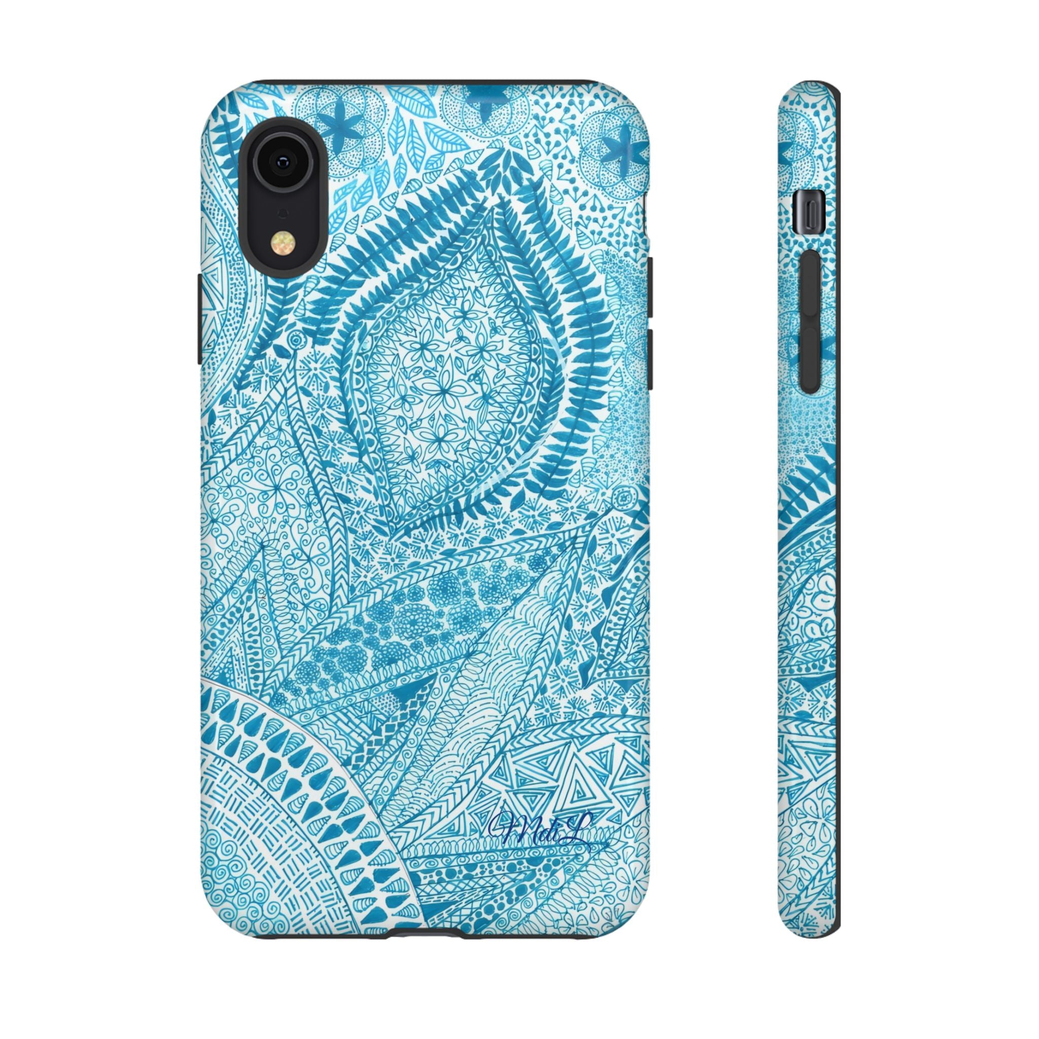 Teal Paisley