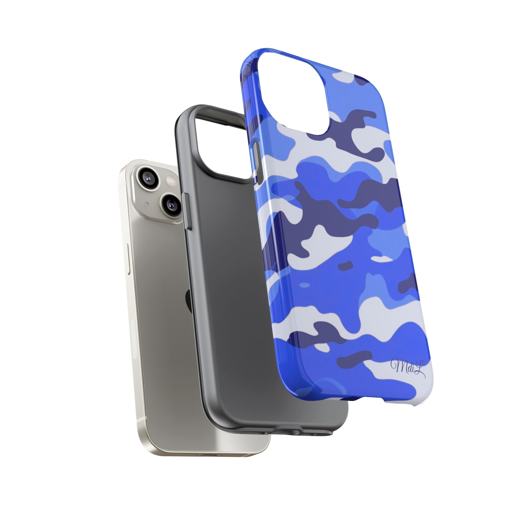 Blue Camo iPhone Case