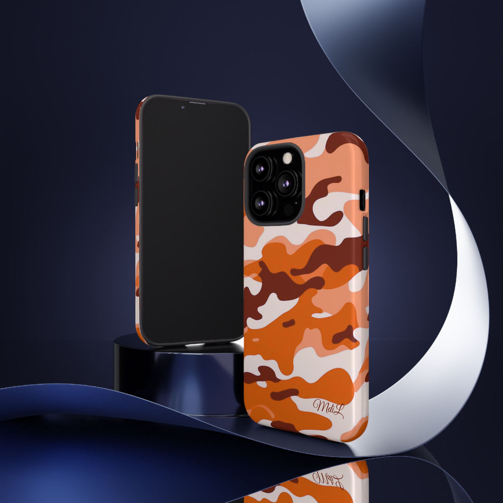 Orange Camo iPhone Case