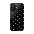 Dotted Hearts | Black and Pink - Mare di Luna