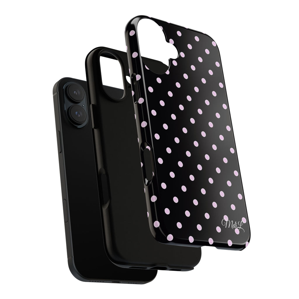 Polka Dots | Pink and Black - Mare di Luna