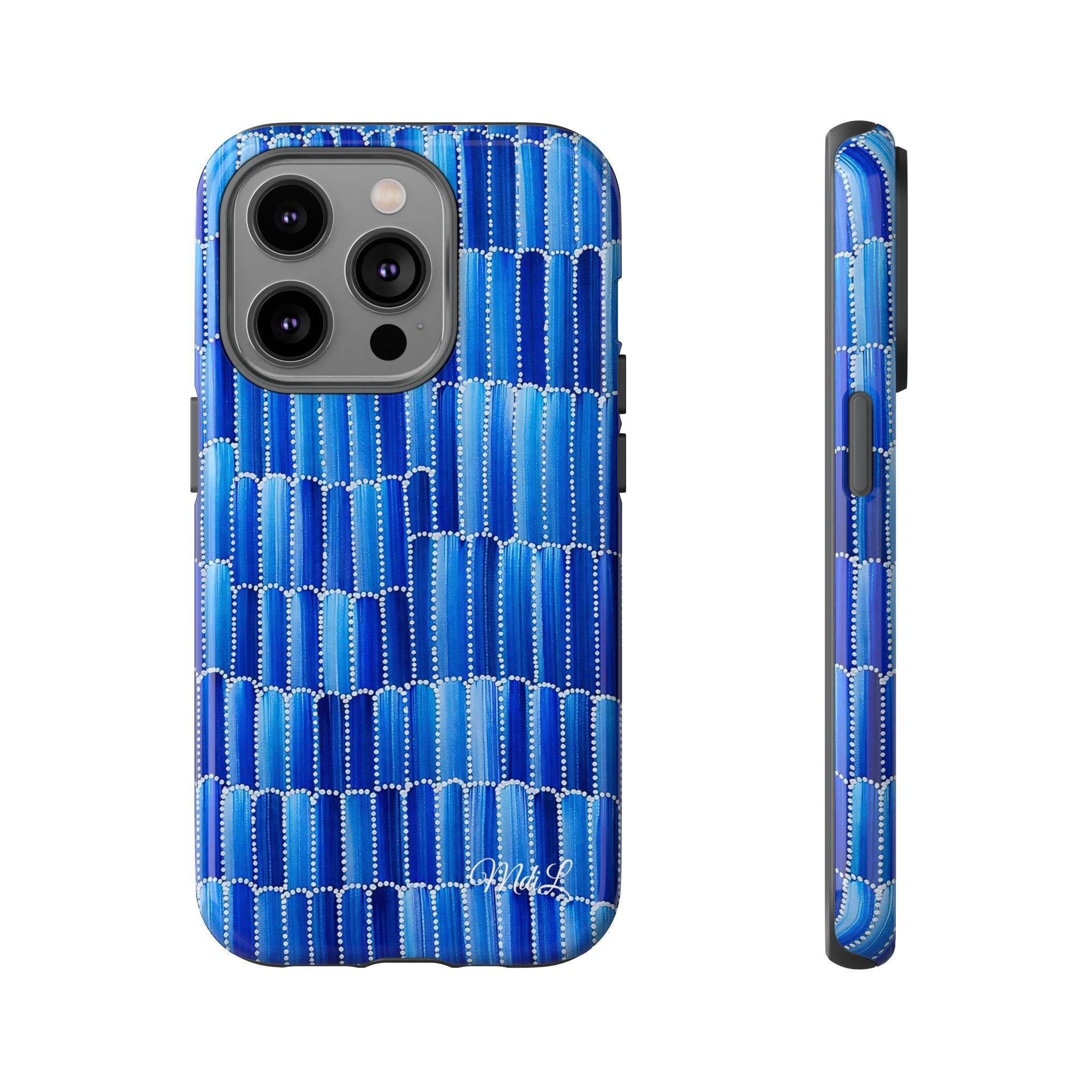 Watercolor Diamonds | Ocean Blue - Mare di Luna