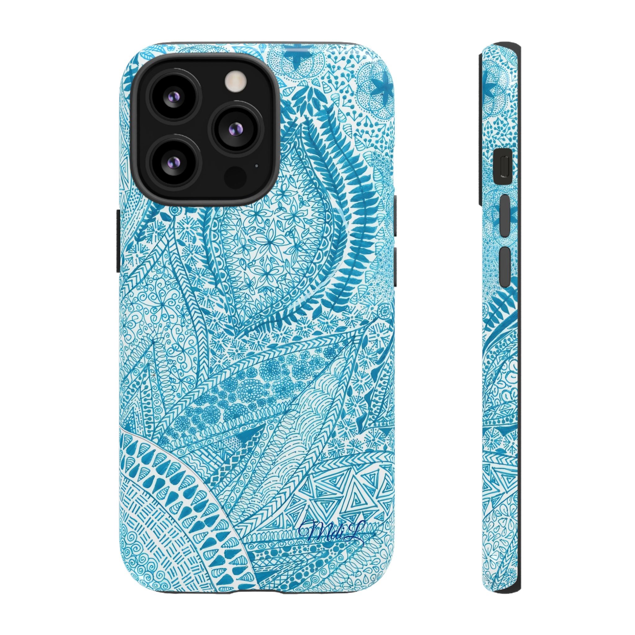 Teal Paisley
