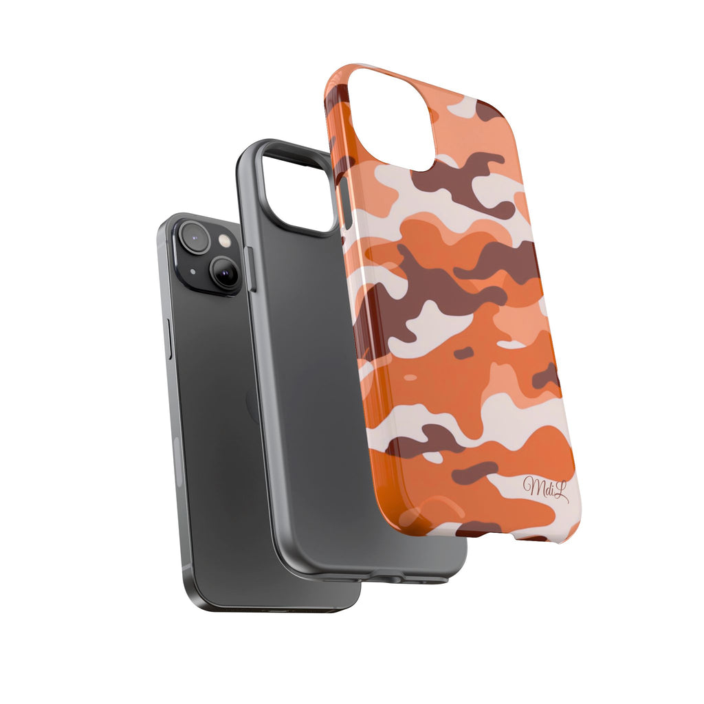Orange Camo iPhone Case