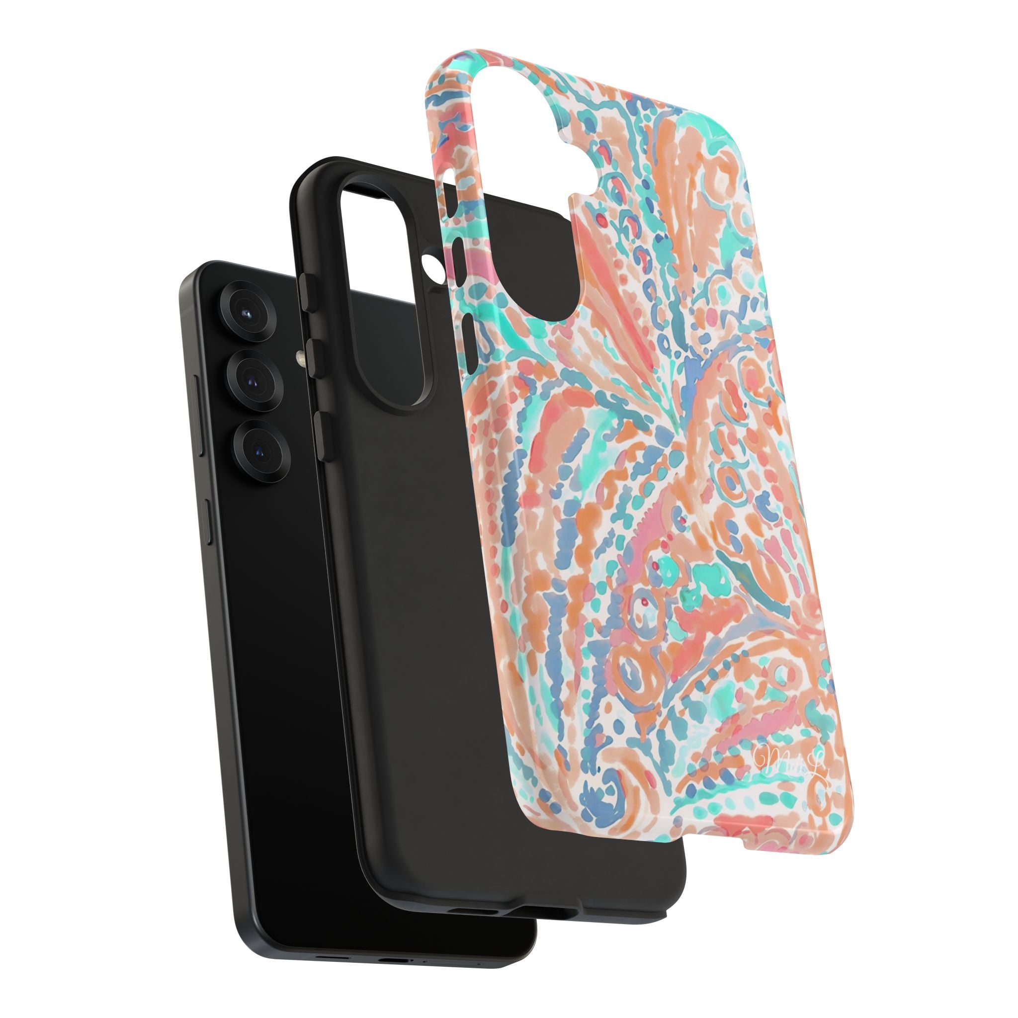 Coral & Teal