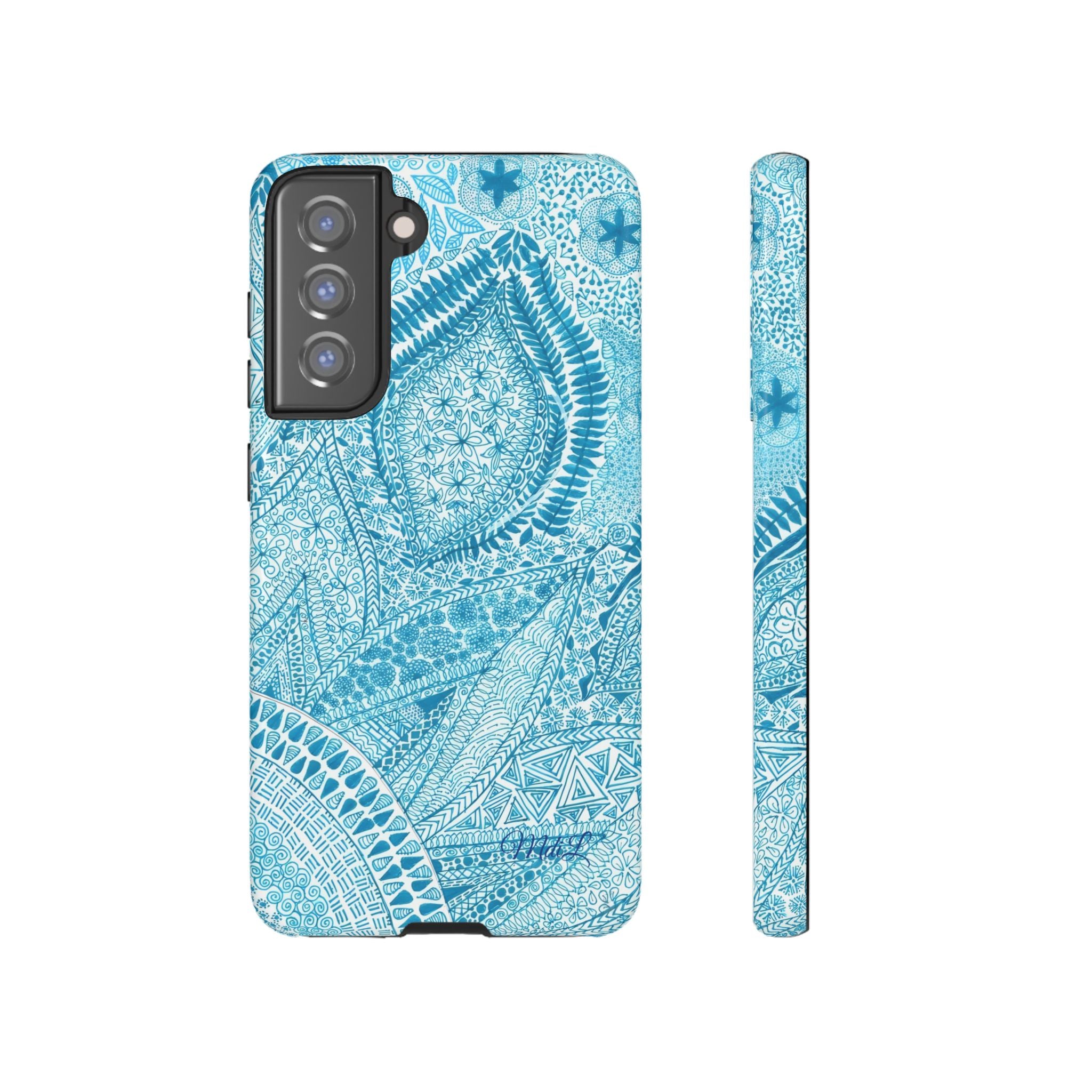 Teal Paisley