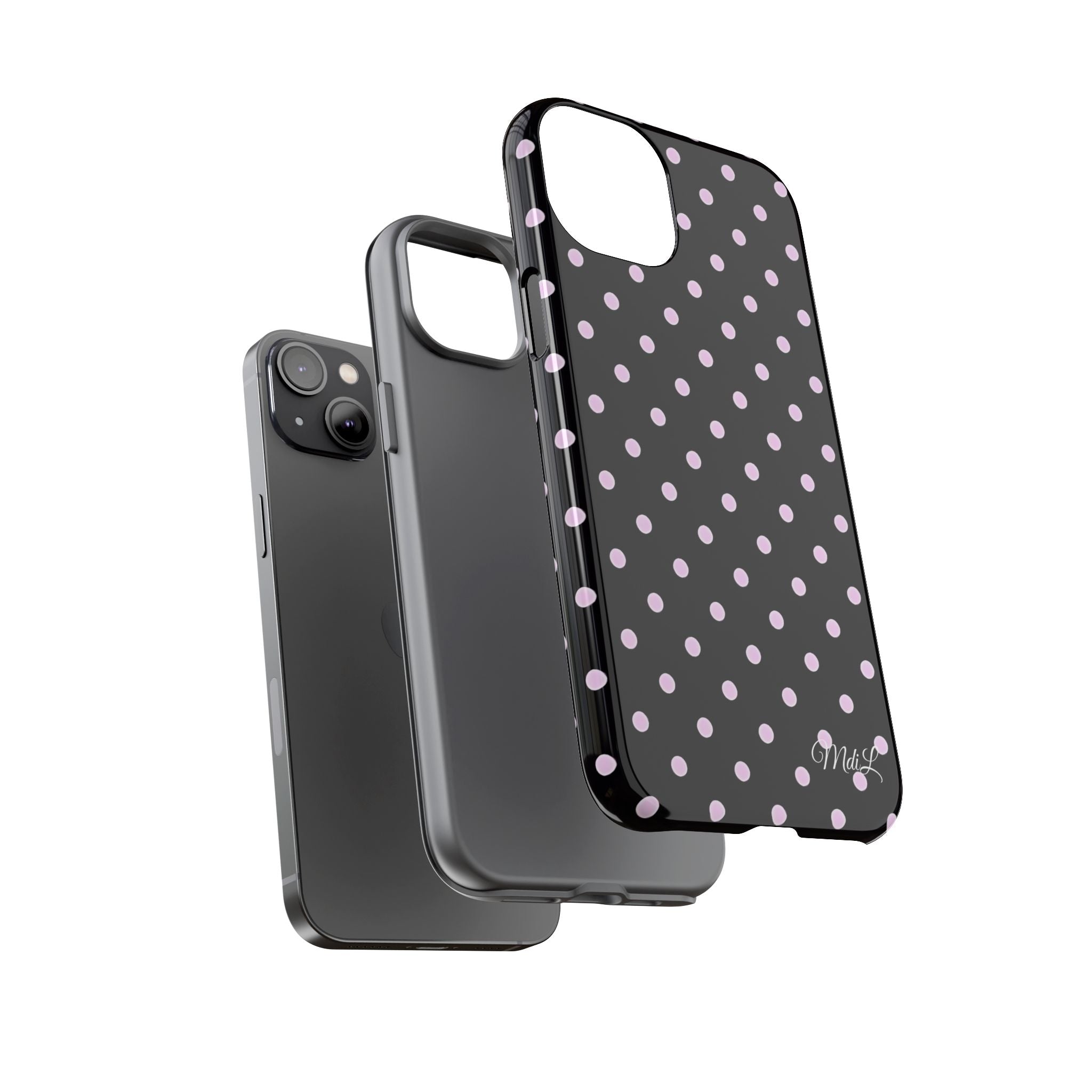 Polka Dots | Pink and Black - Mare di Luna