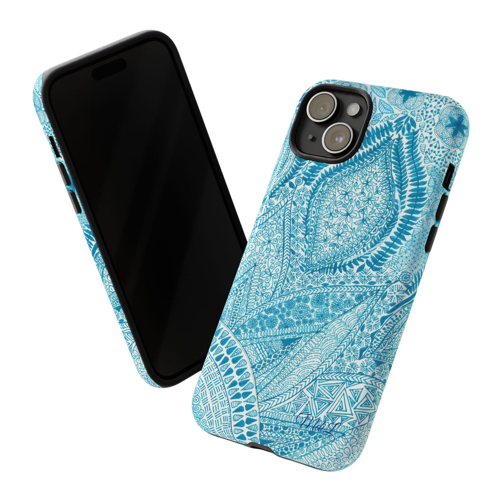 Teal Paisley