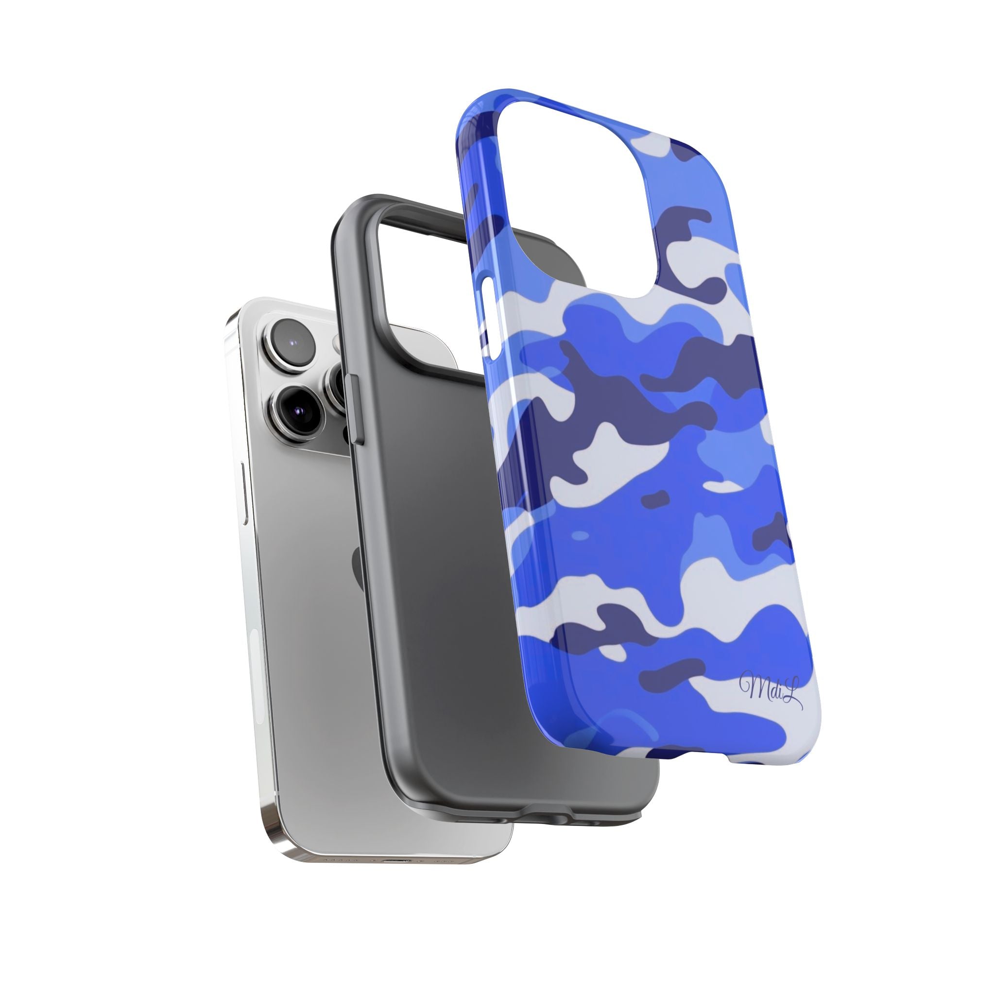 Blue Camo iPhone Case