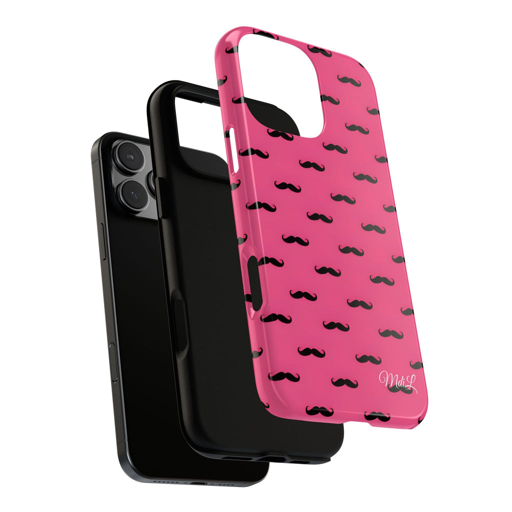 Pink Moustache iPhone Case