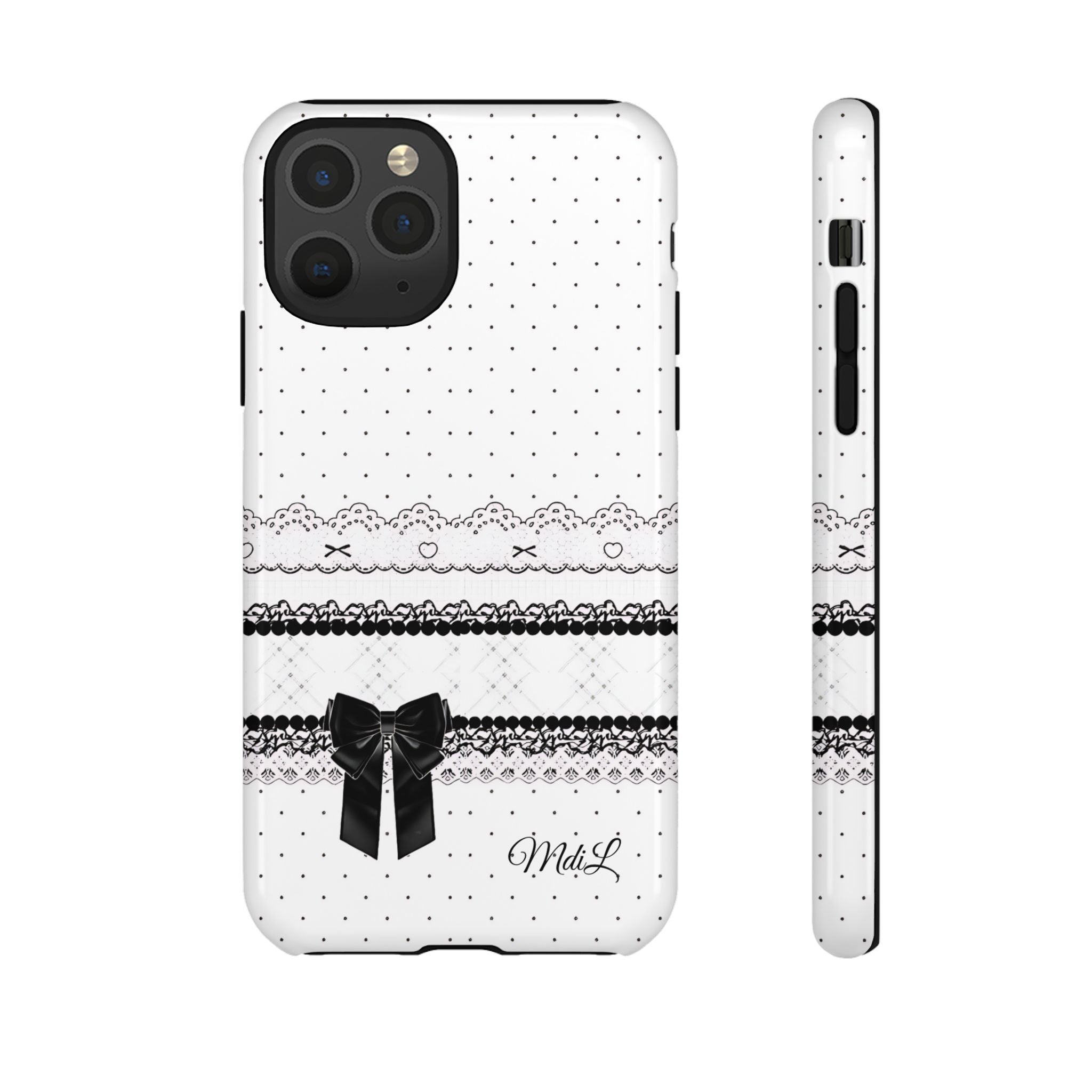 Dotted Lace | Black and White - Mare di Luna