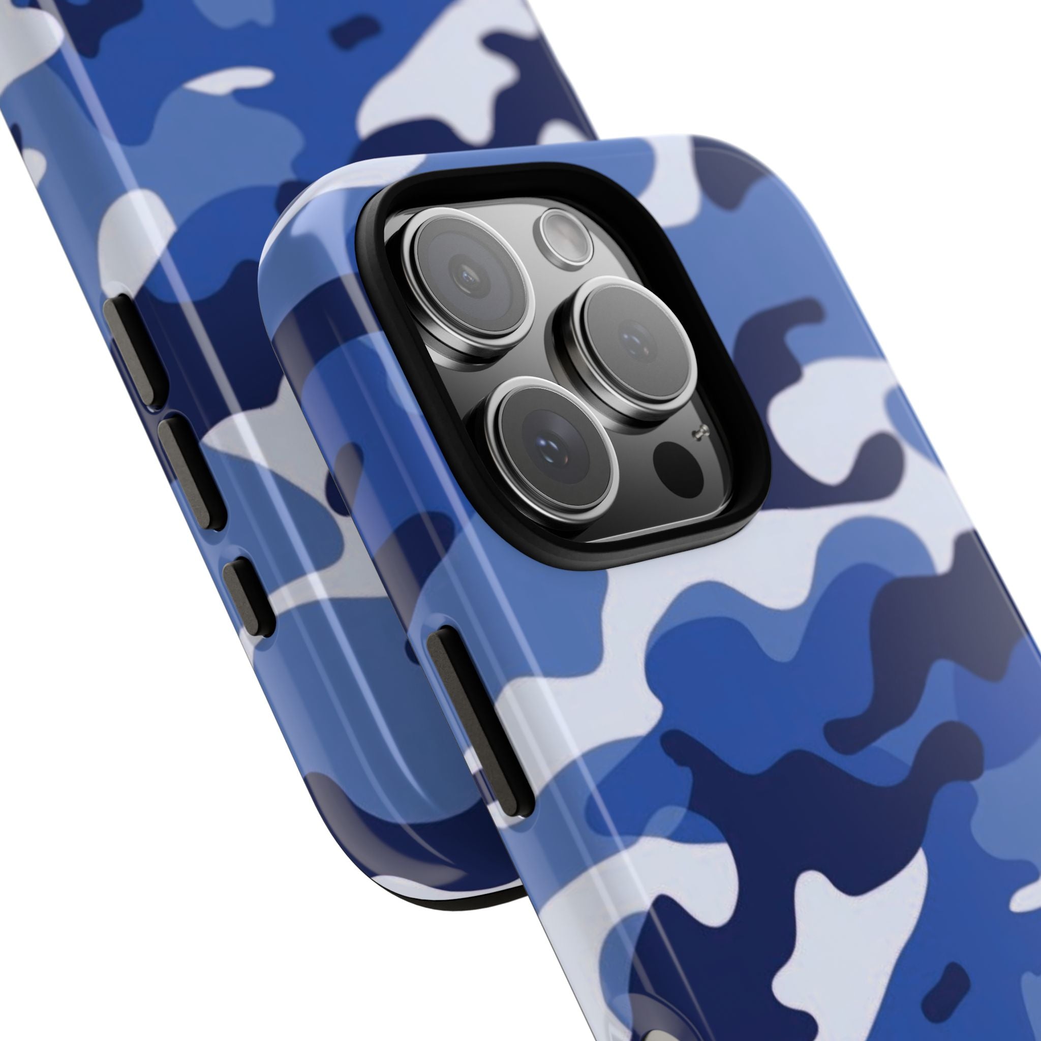 Deep Blue Camo iPhone Case