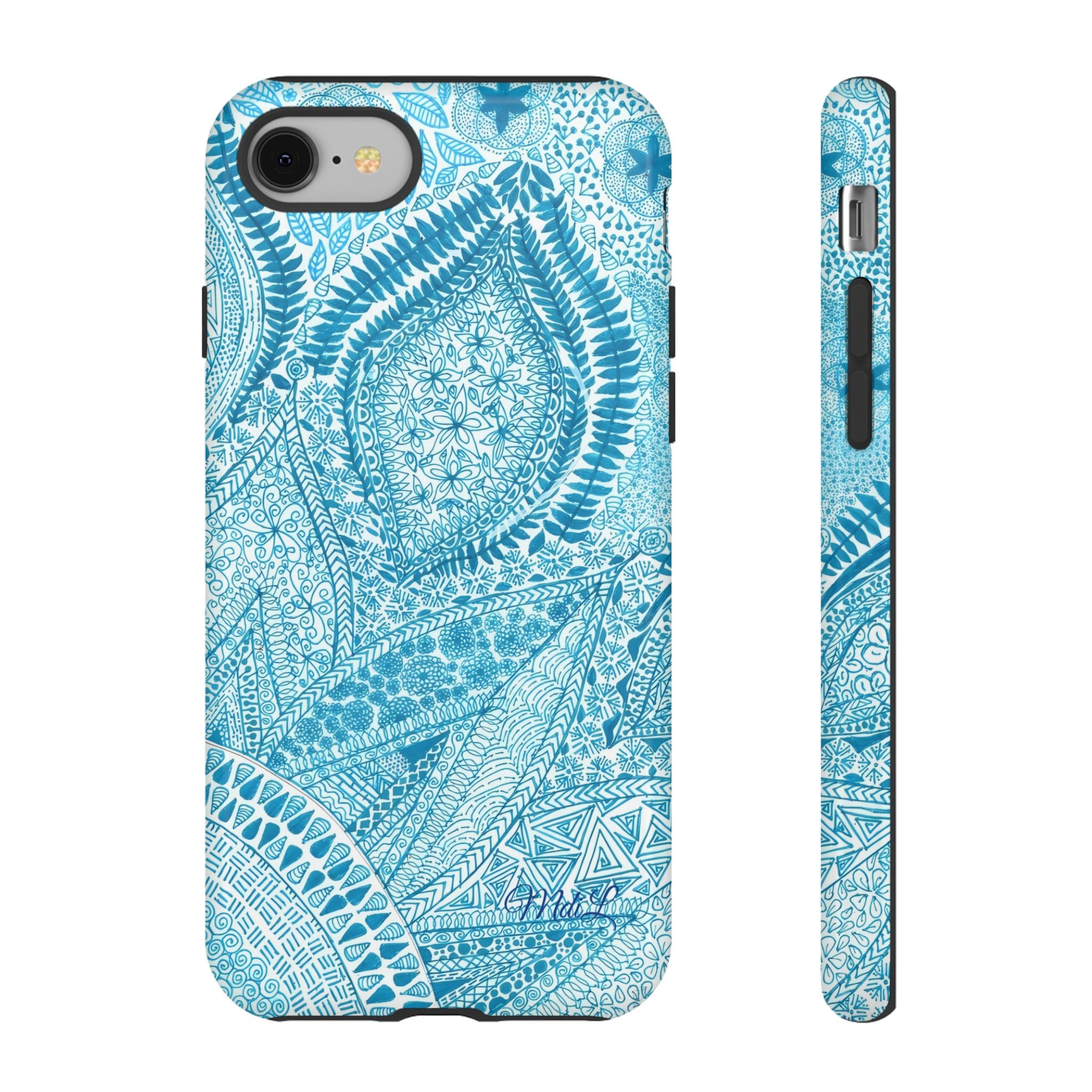 Teal Paisley