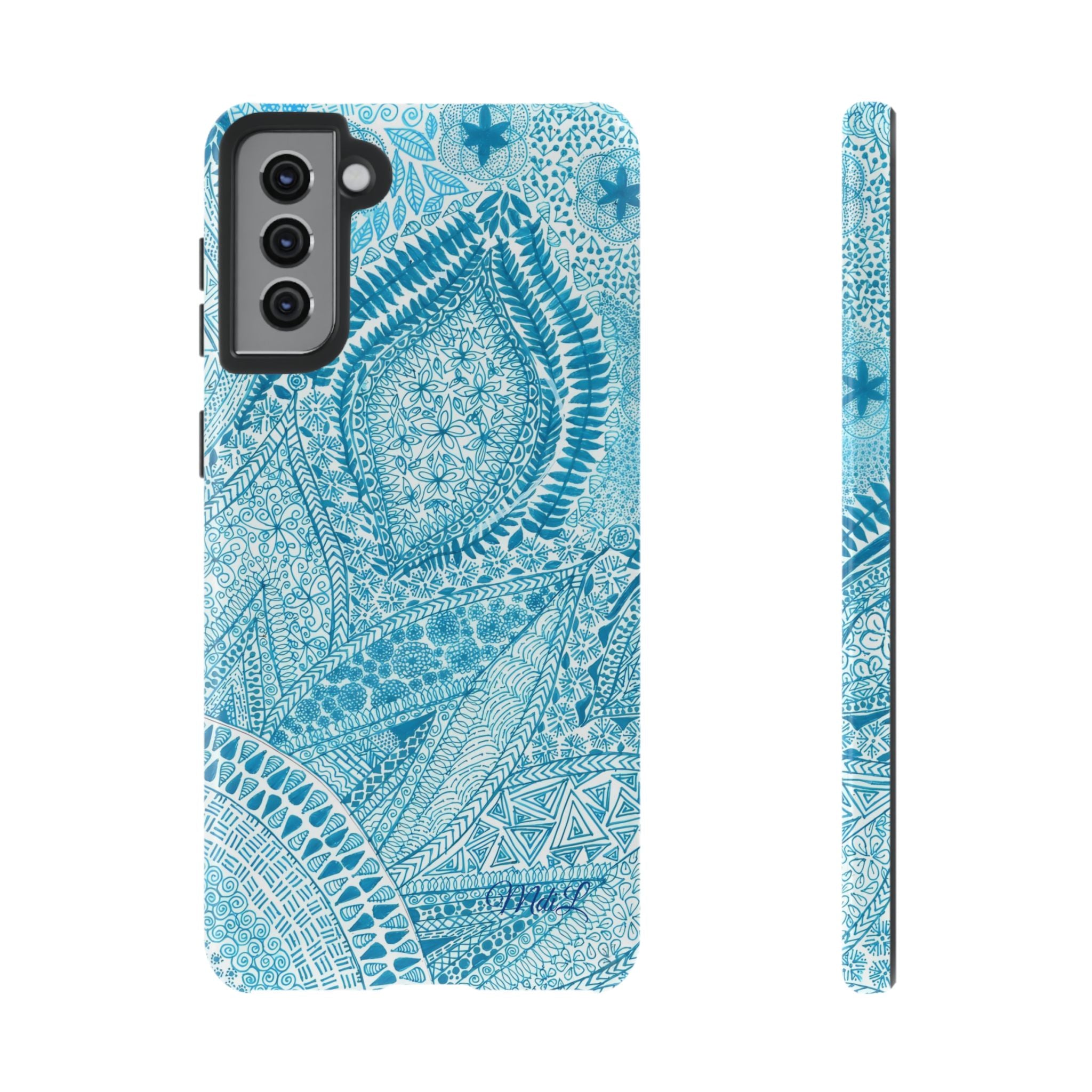 Teal Paisley