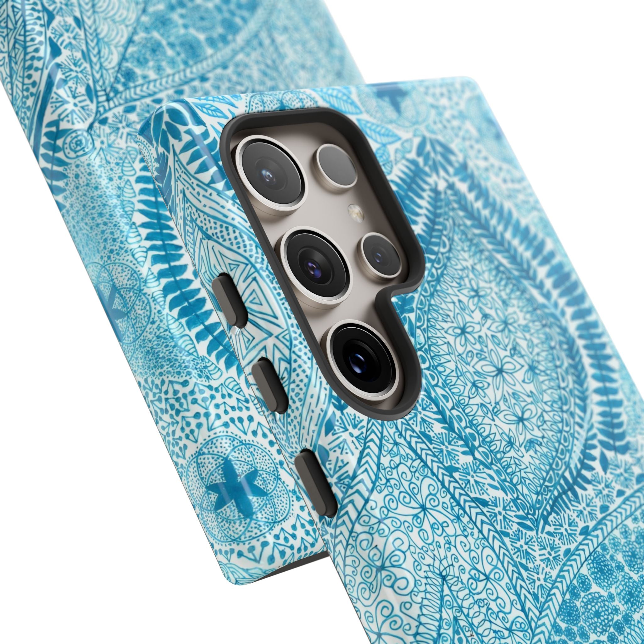 Teal Paisley