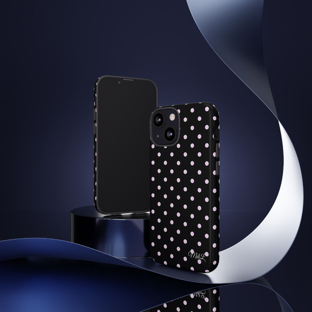 Polka Dots | Pink and Black - Mare di Luna