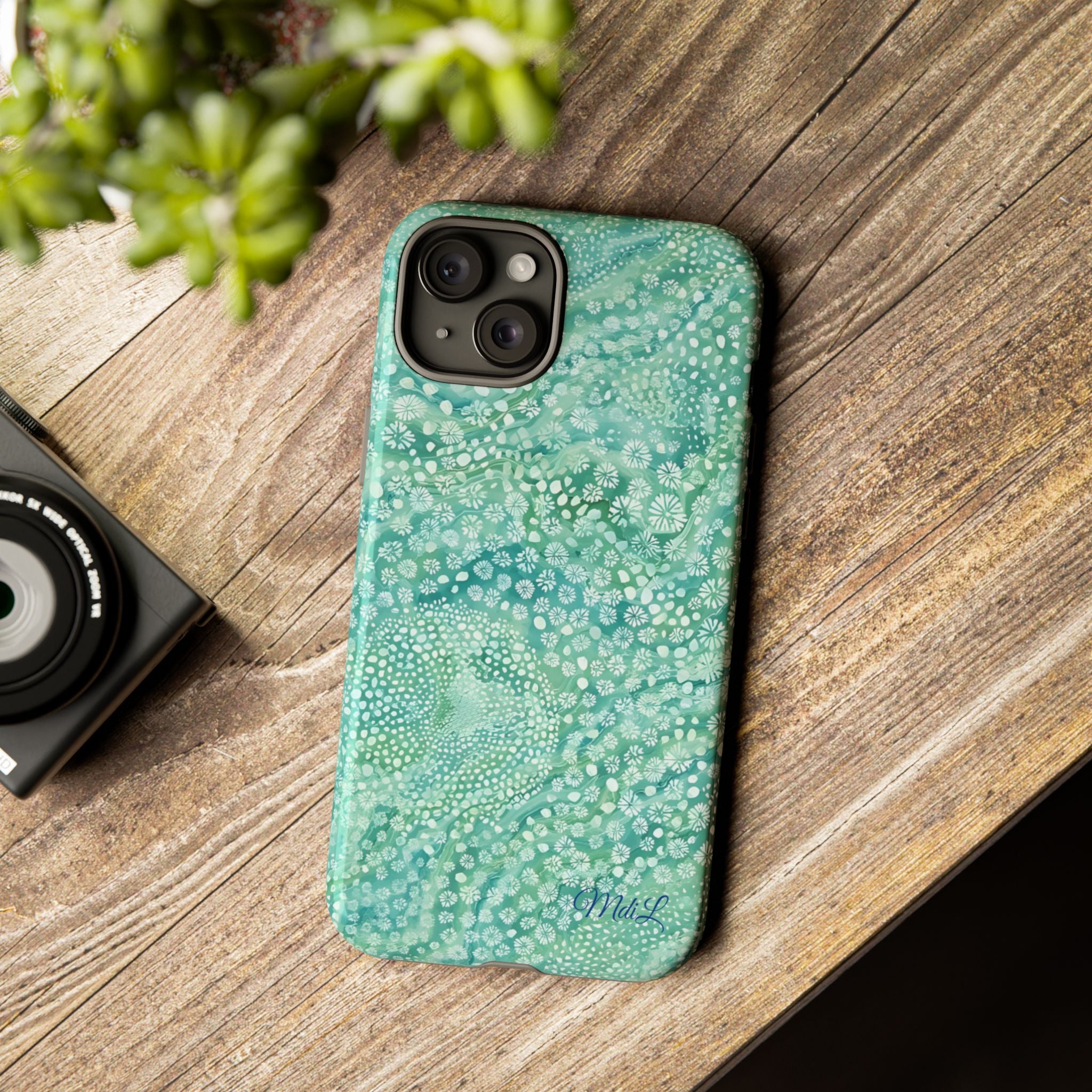 Teal Florals