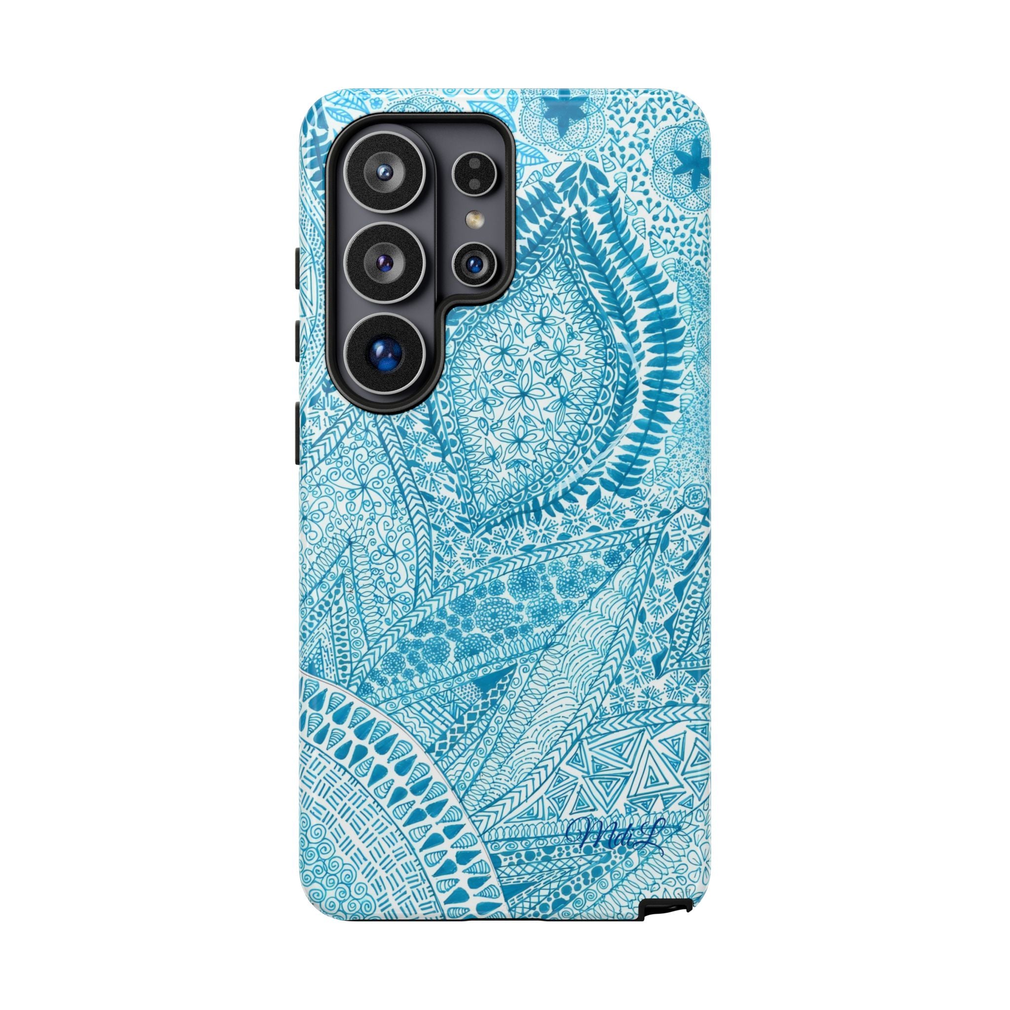 Teal Paisley