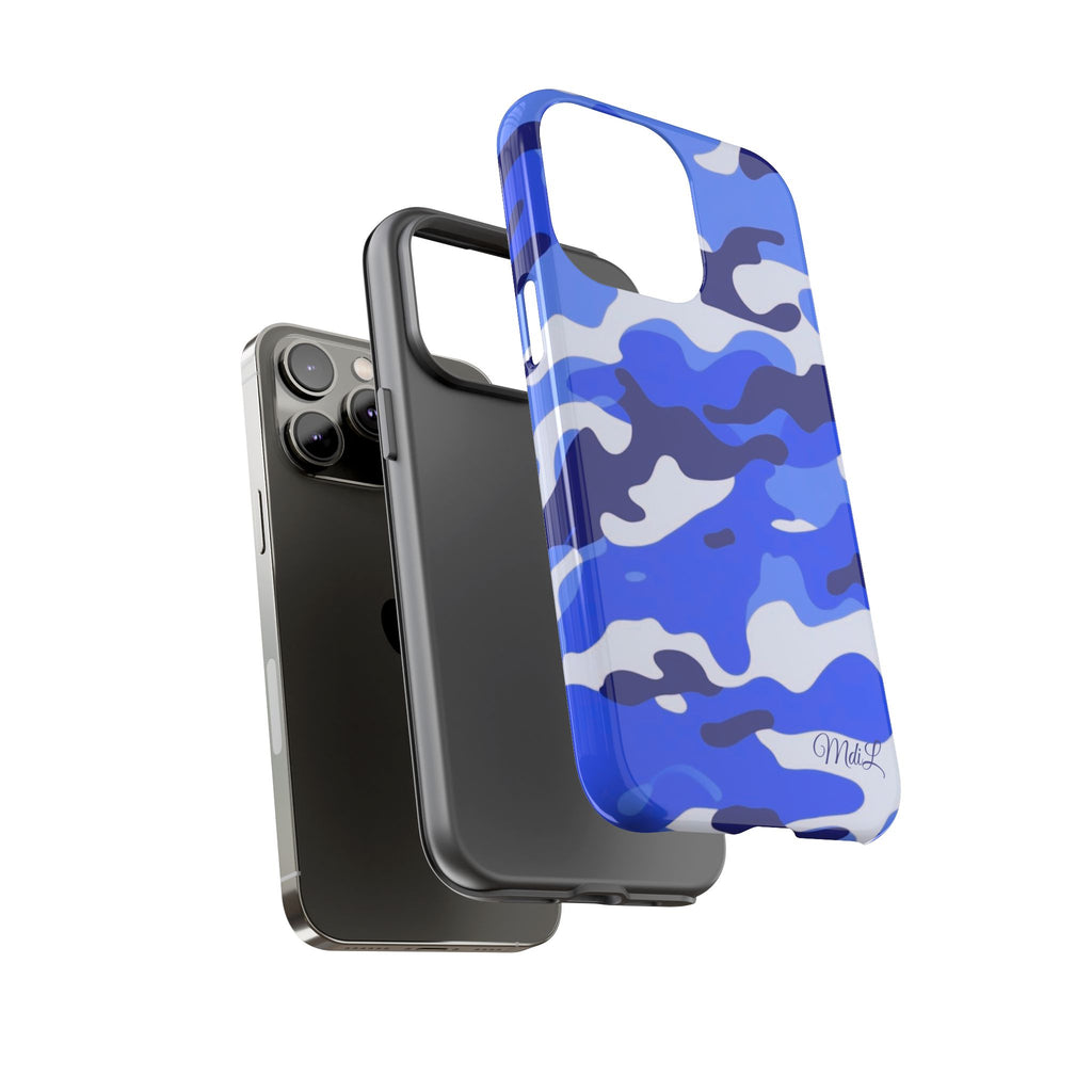 Blue Camo iPhone Case
