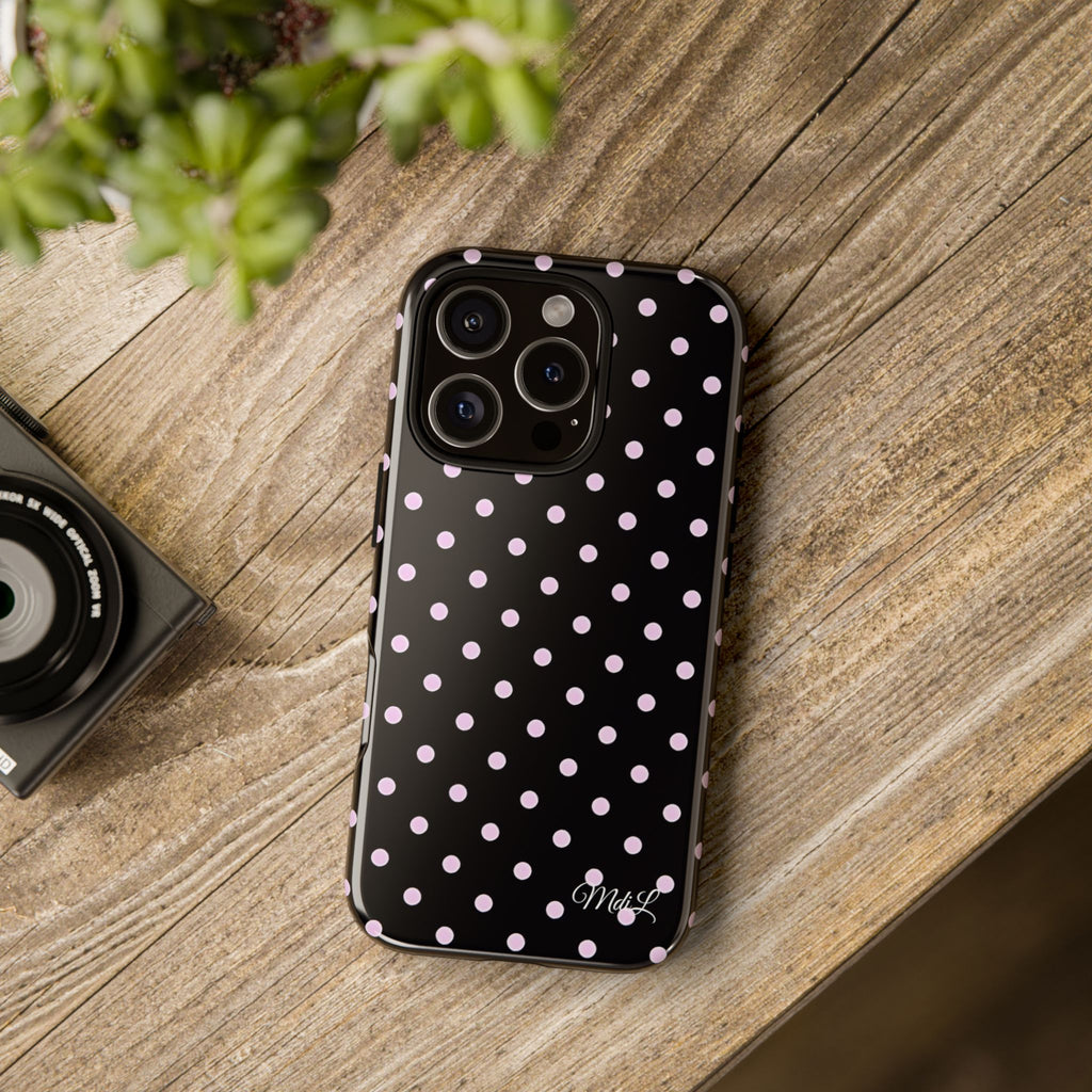 Polka Dots | Pink and Black - Mare di Luna